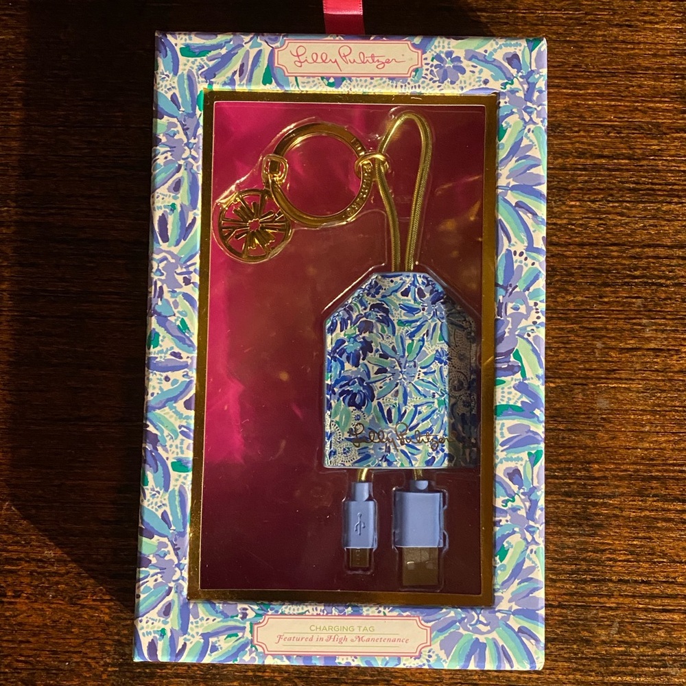 COPY - Lilly Pulitzer Charging Tag / Key Chain